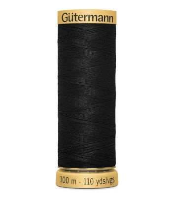 Cotton Thread 110 yds 1001 Black