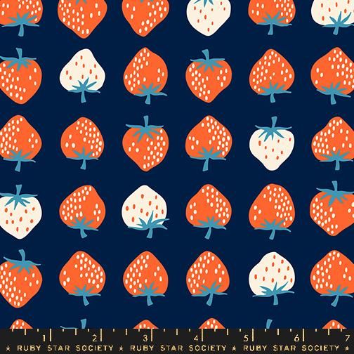 Strawberry in Navy