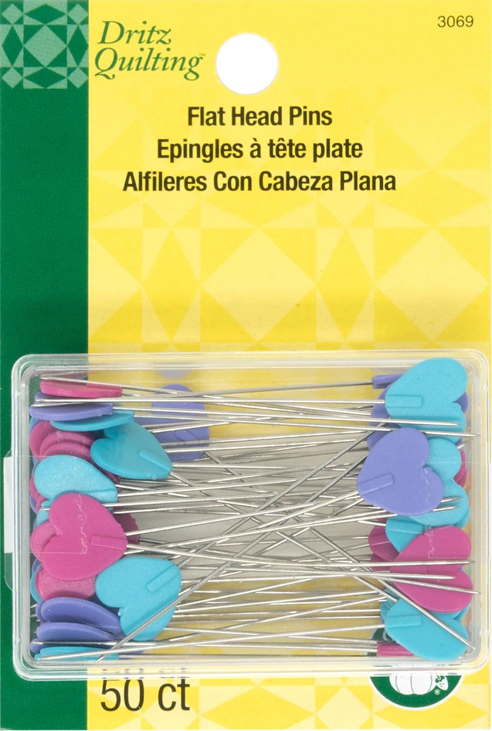 Flat Heart Pins