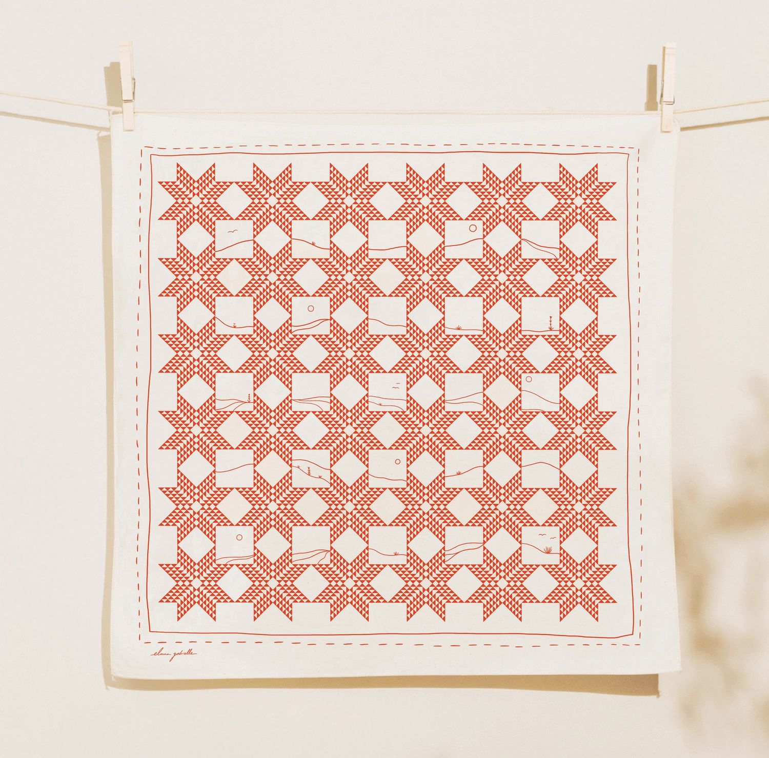 Quilt-Inspired Bandana by Elana Gabrielle