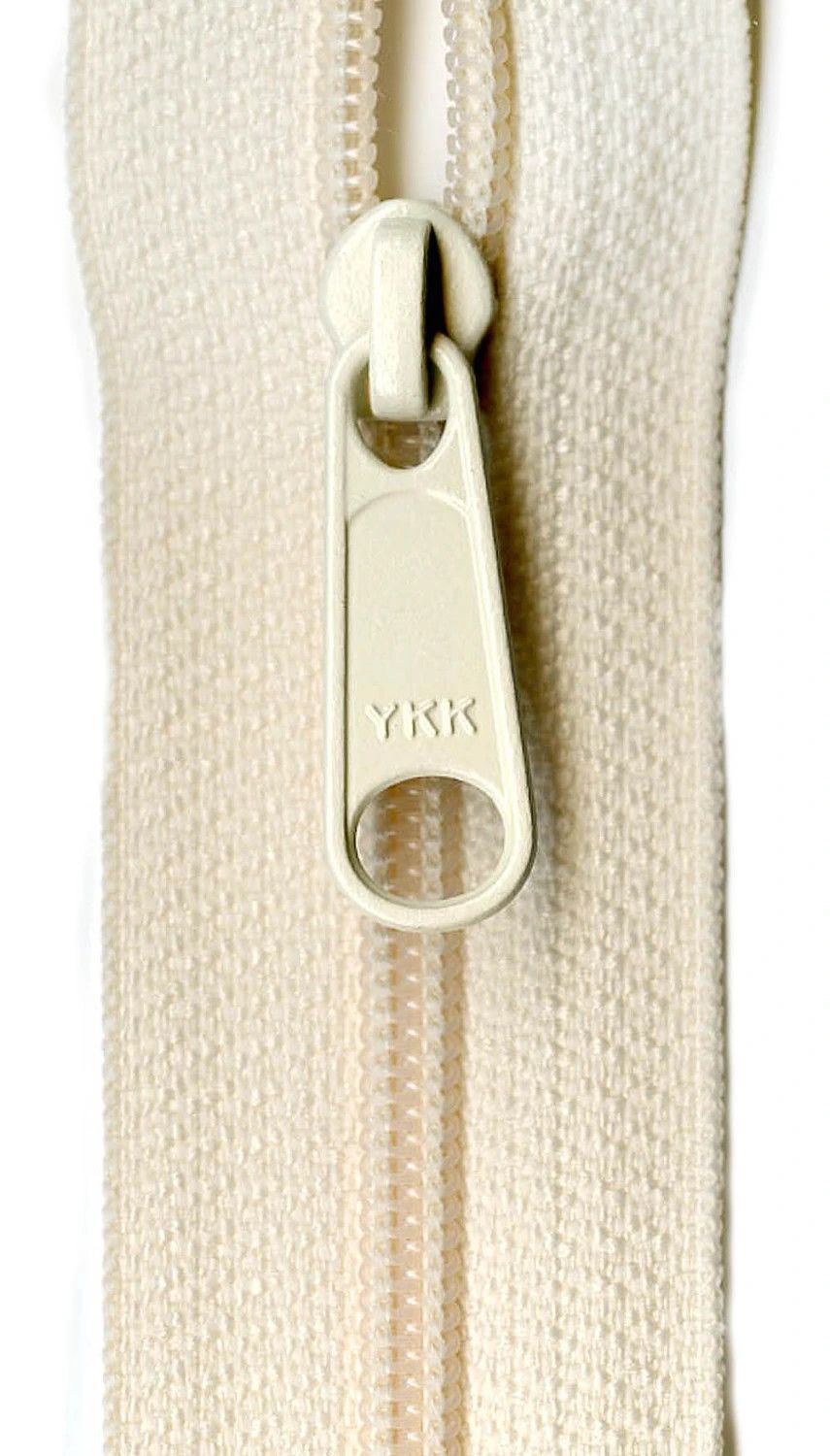 Ziplon 14" Closed Bottom Zipper in Cream