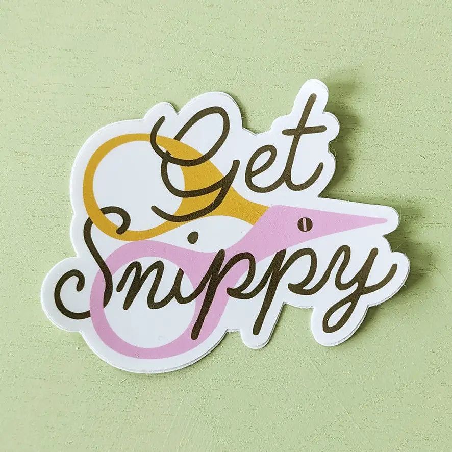 Get Snippy Sticker