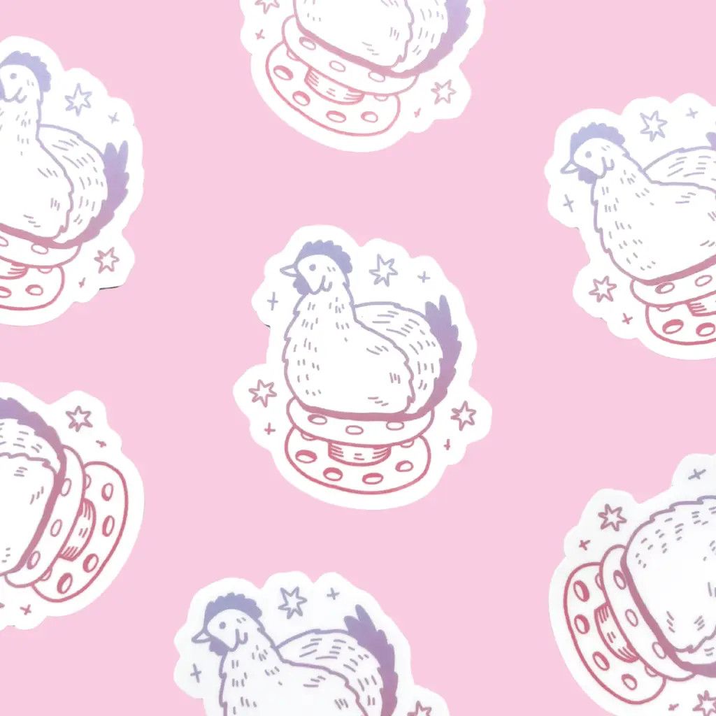 Bobbin Chicken Sticker