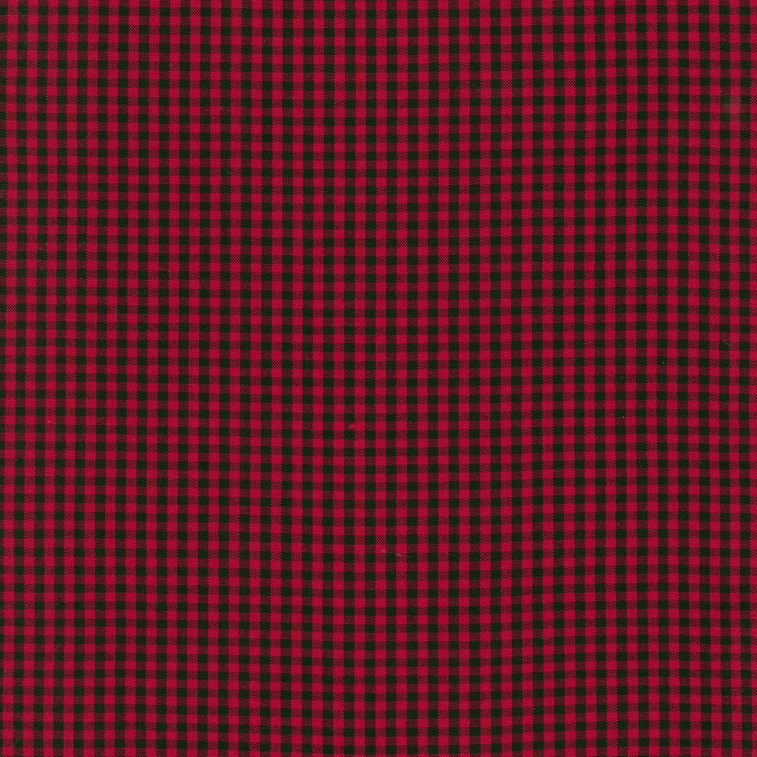 Carolina Gingham 1/8” in Scarlet/Black