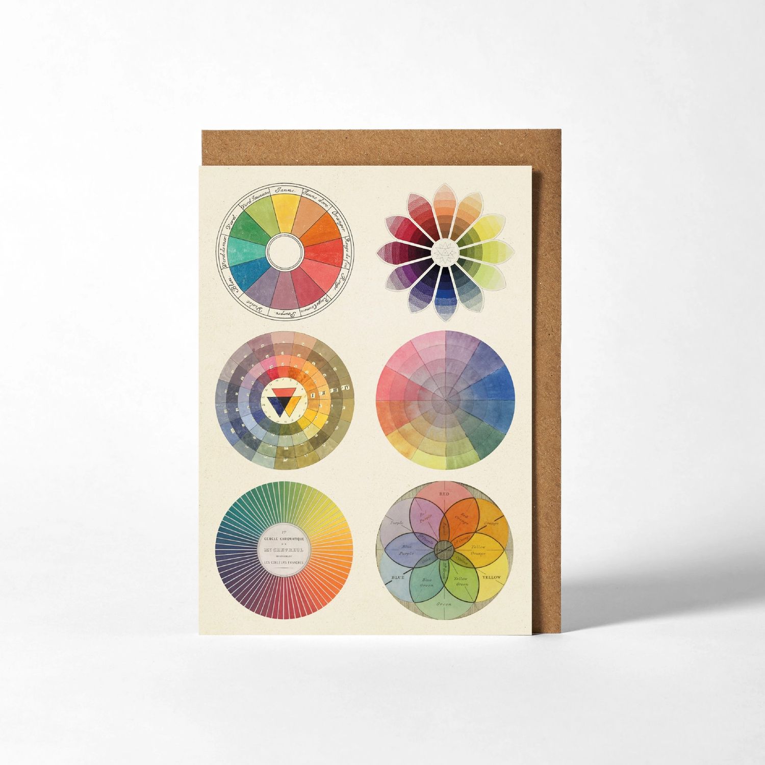 Colour Wheels Greeting Card