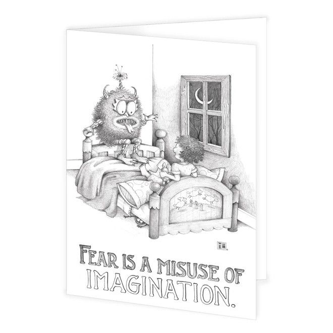 Misuse of Imagination Engeldark Greeting Card