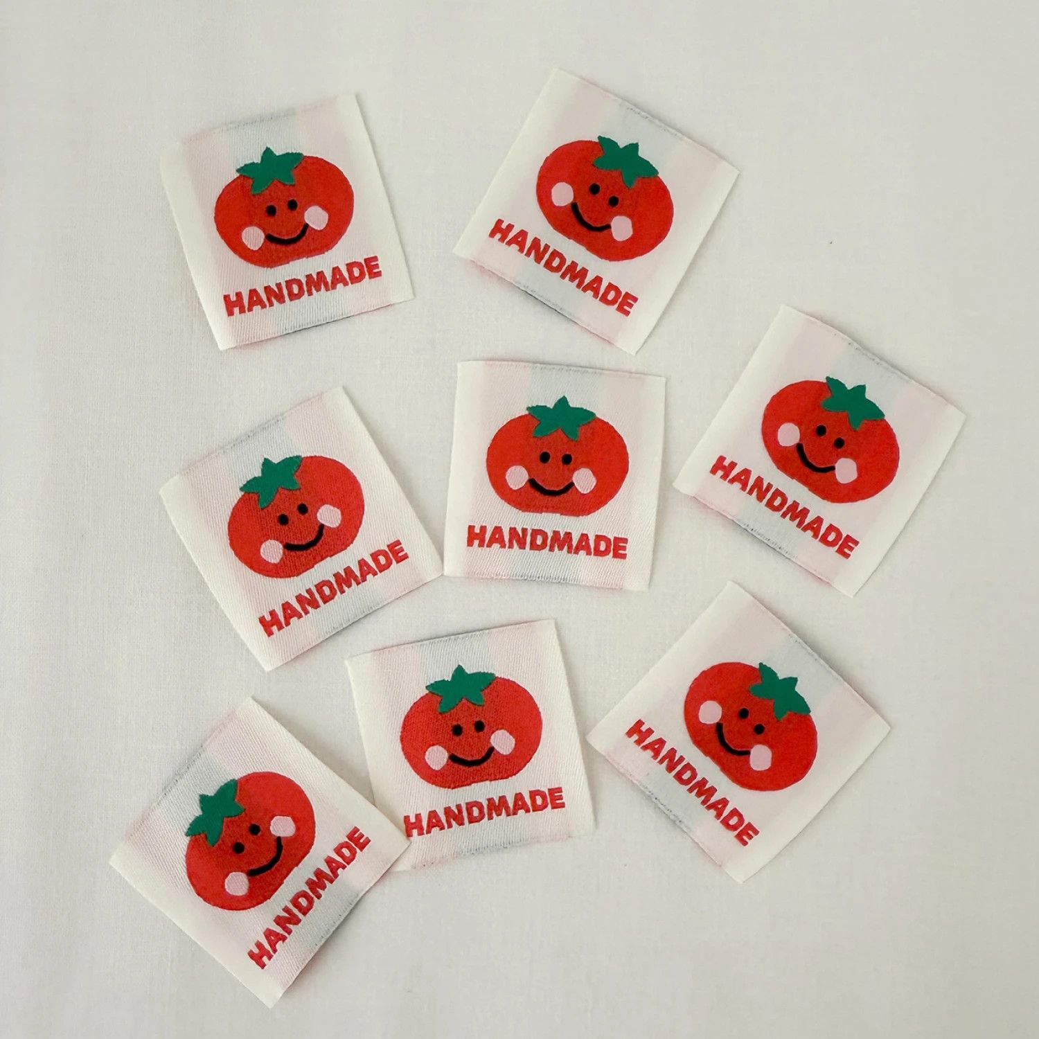 Tomato Woven Labels 8pk