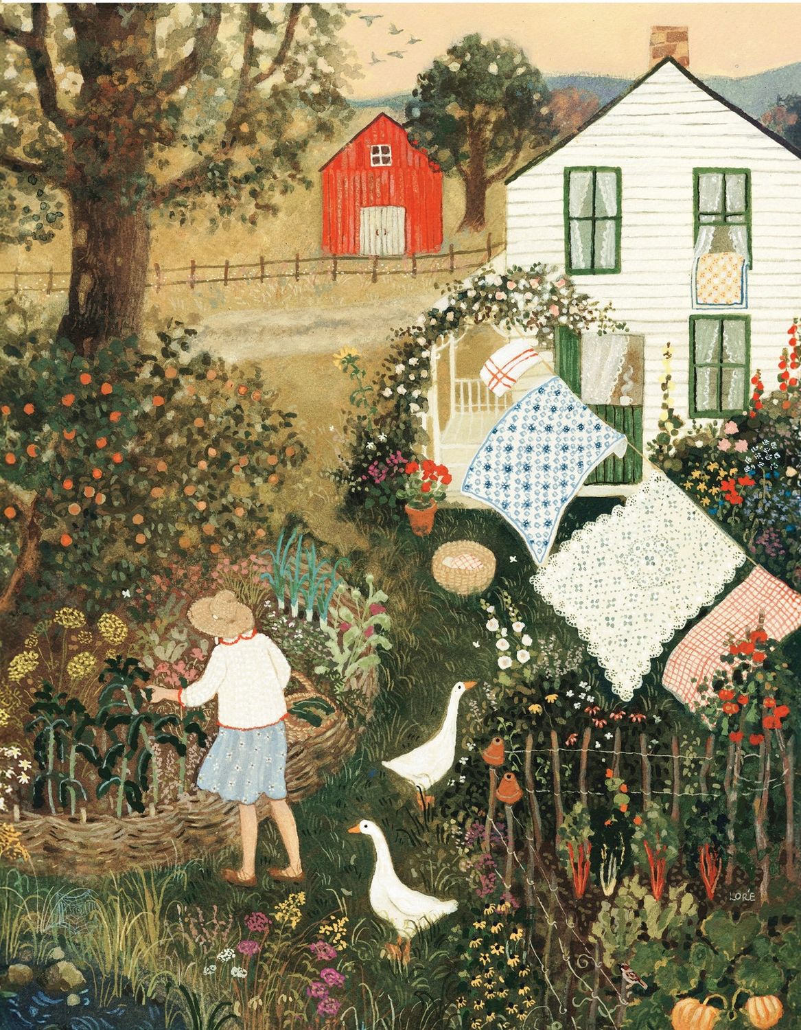September's Flush Mini Puzzle 100 pc by Loré Pemberton