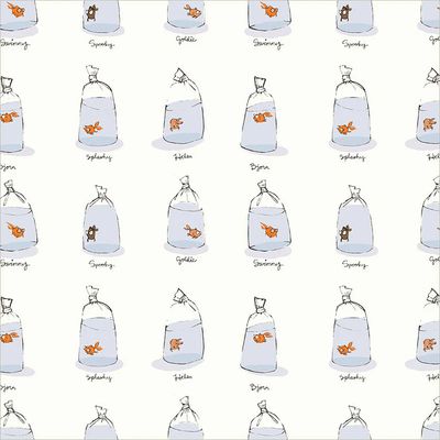 Goldfishes in Bags in White