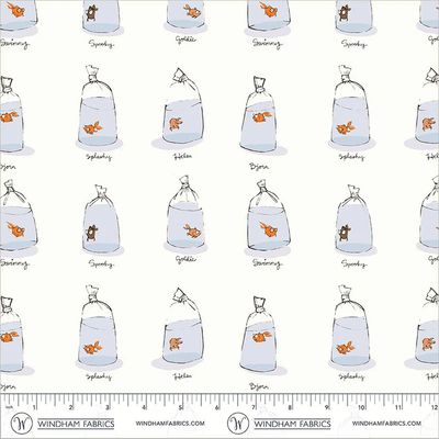 Goldfishes in Bags in White
