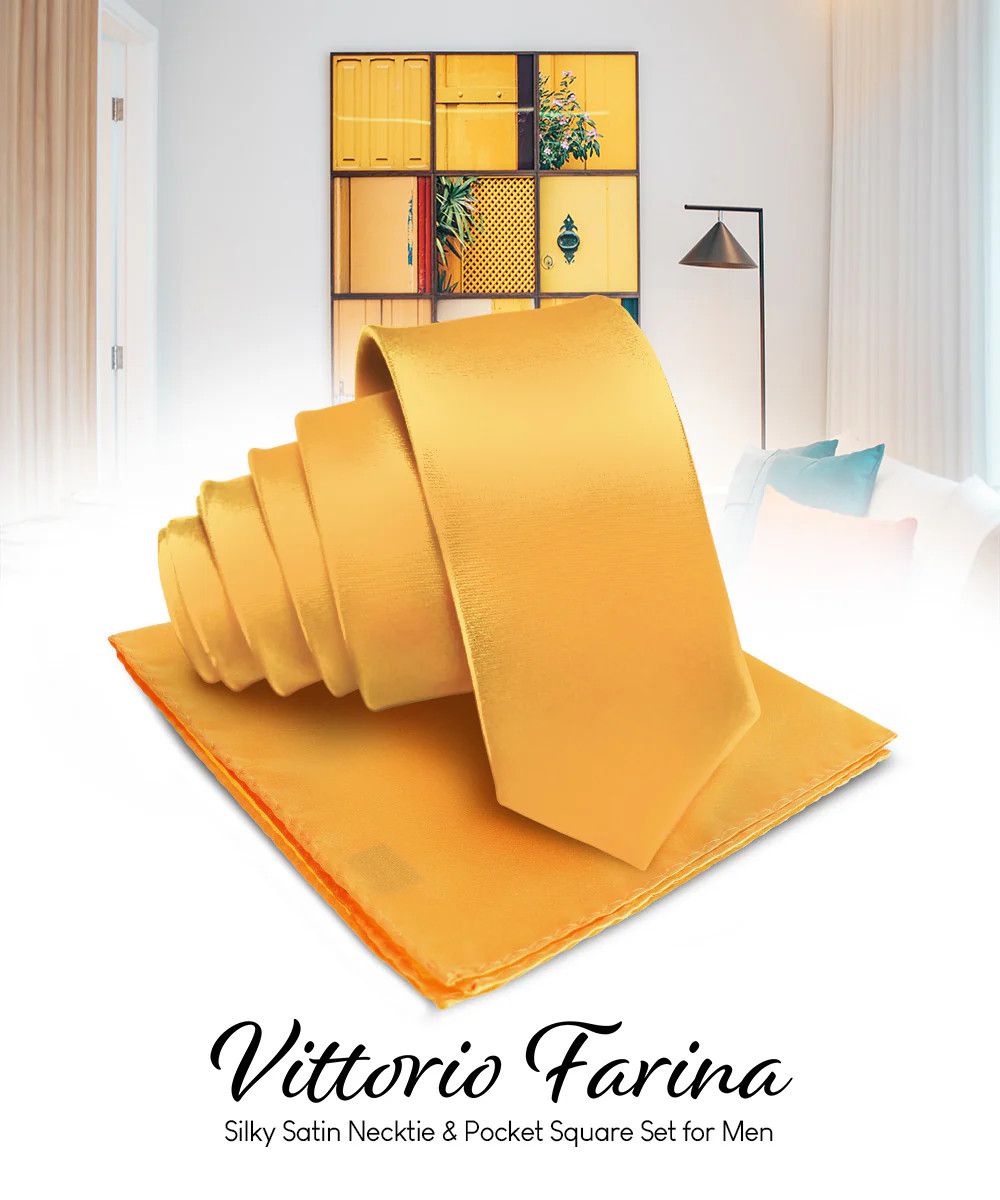 V.F. Solid Neck Tie &amp; PS, Color: Amber