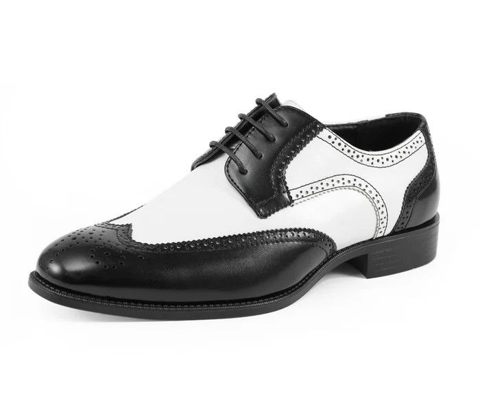 Elwyn Wingtip , Color: Black/White, Size: 7.5
