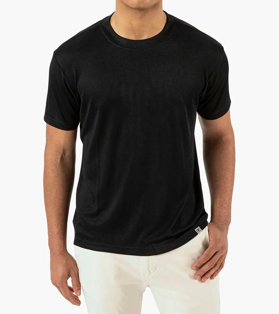 SA Ribbed Tee, Color: Black, Size: 3X