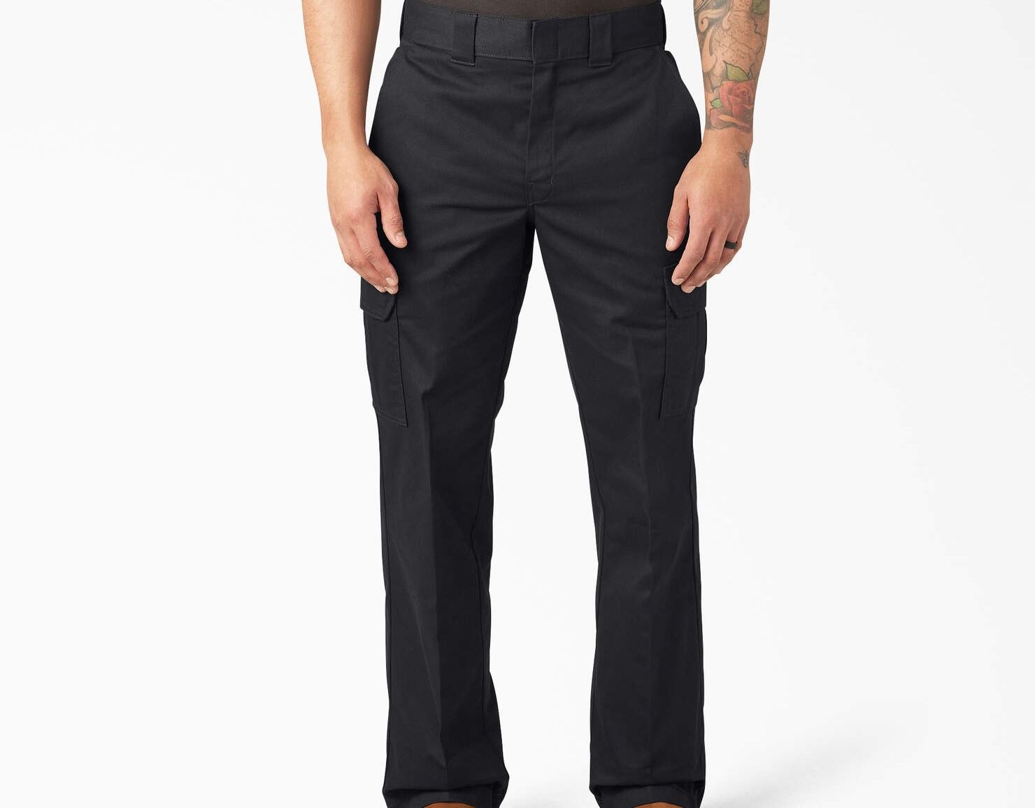 Relaxed Fit Cargo Pant, Color: BK, Size: 30X30