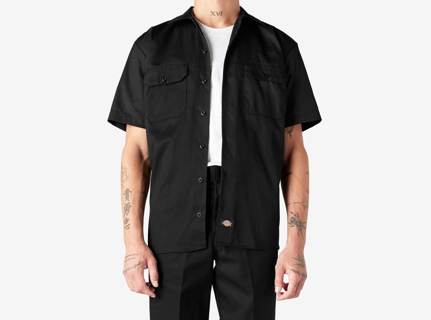 Original Fit S/S Shirt, Color: BK, Size: S