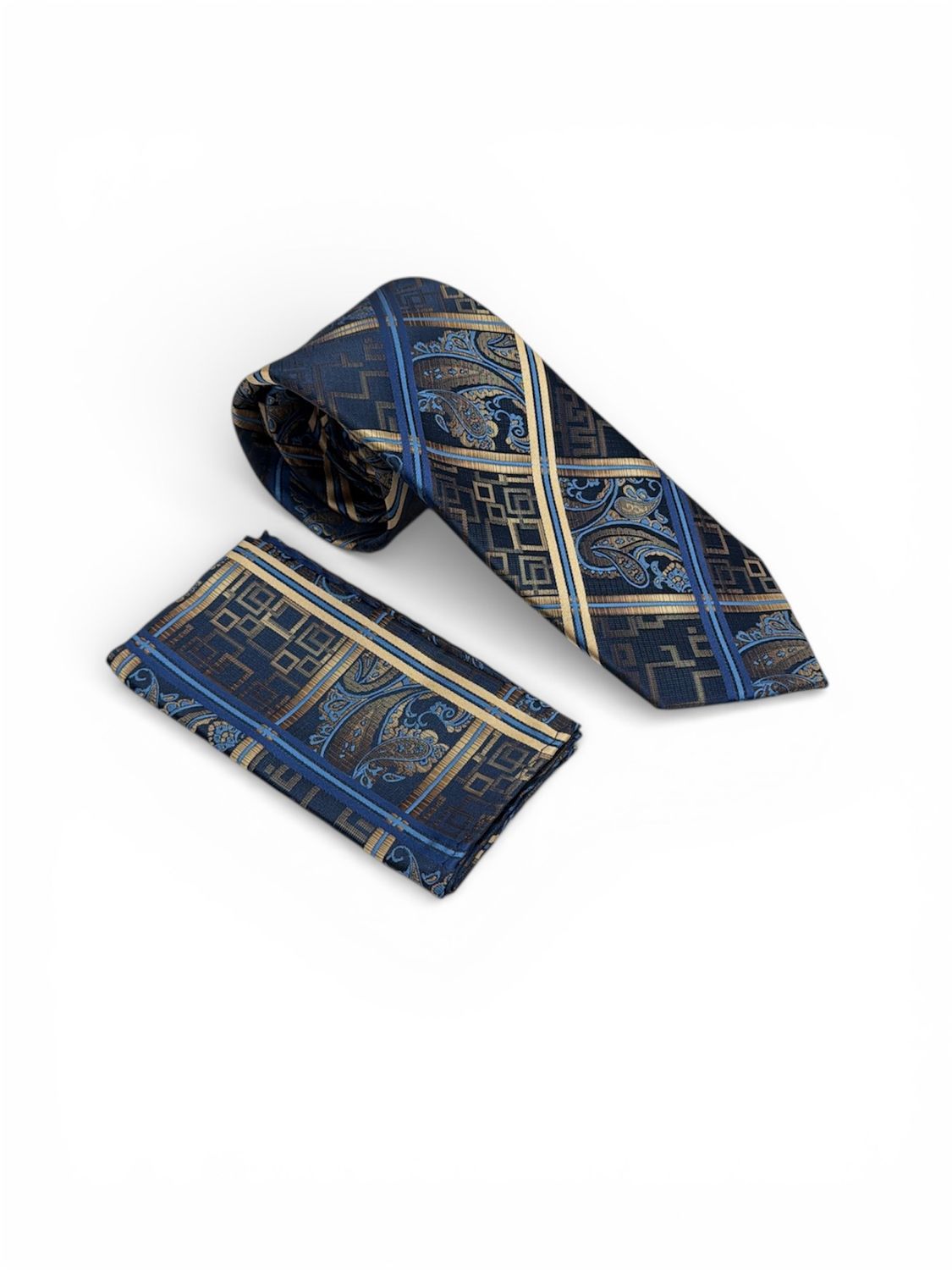 SA Design Tie, Color: Blue/Tan