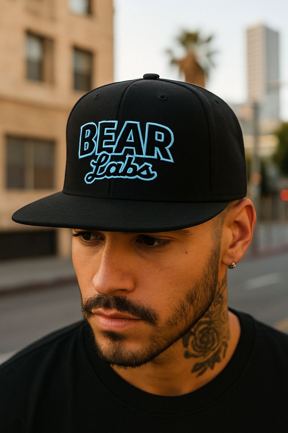 BEAR Labs Baseball Logo Snapback Cap
