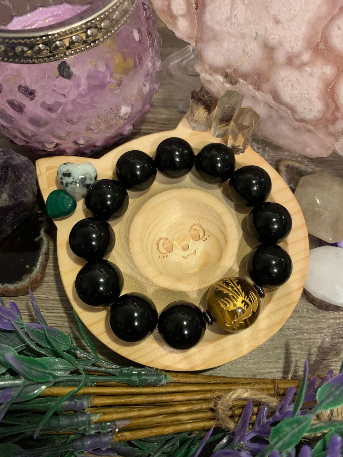 Black Obsidian, Hematite and Golden Phoenix Tiger’s Eye