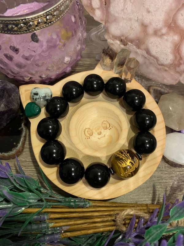 Black Obsidian, Hematite and Golden Phoenix Tiger’s Eye