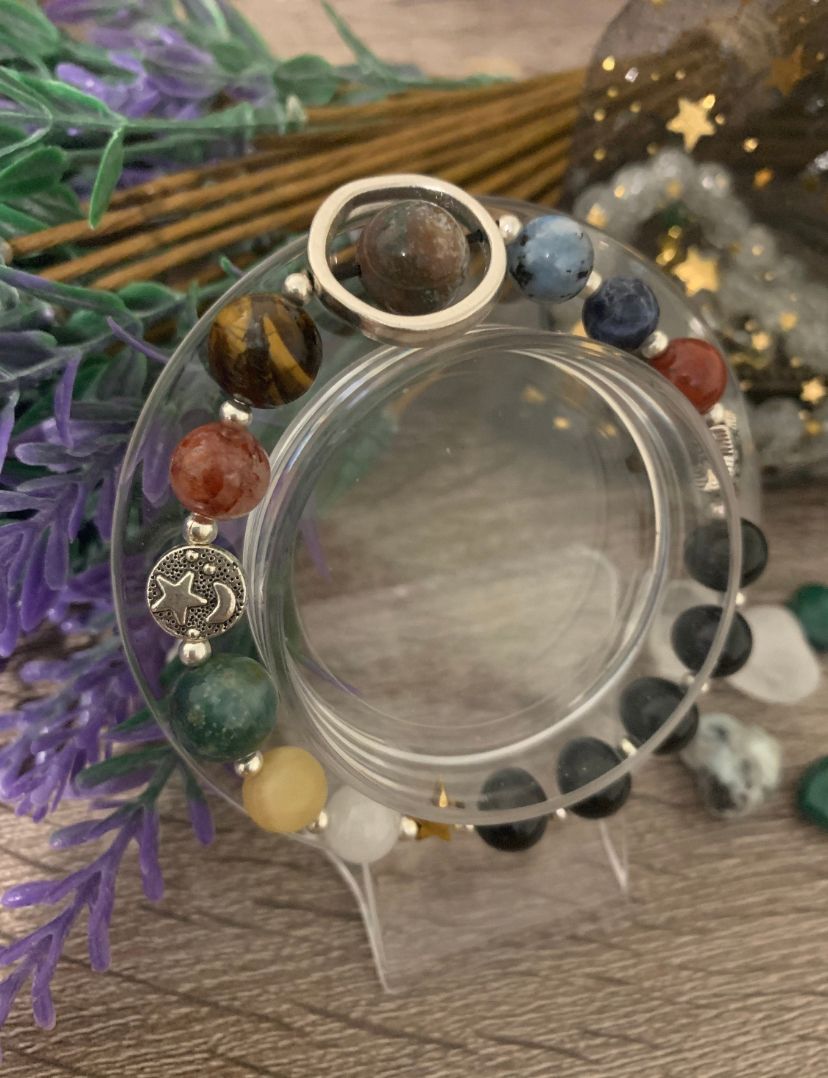 Solar System Planetary Radiance Crystal Bracelet