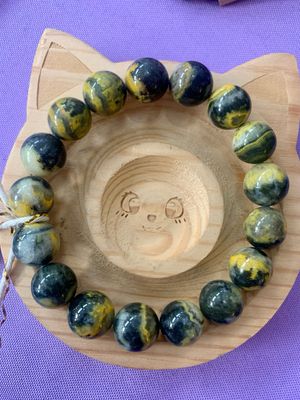 High Quality Natural Bumblebee Jasper Crystal Beaded Bracelet 11mm