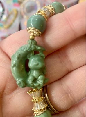 Sweet Dreams Angel Bear Alashan Agate Ombre Bracelet
