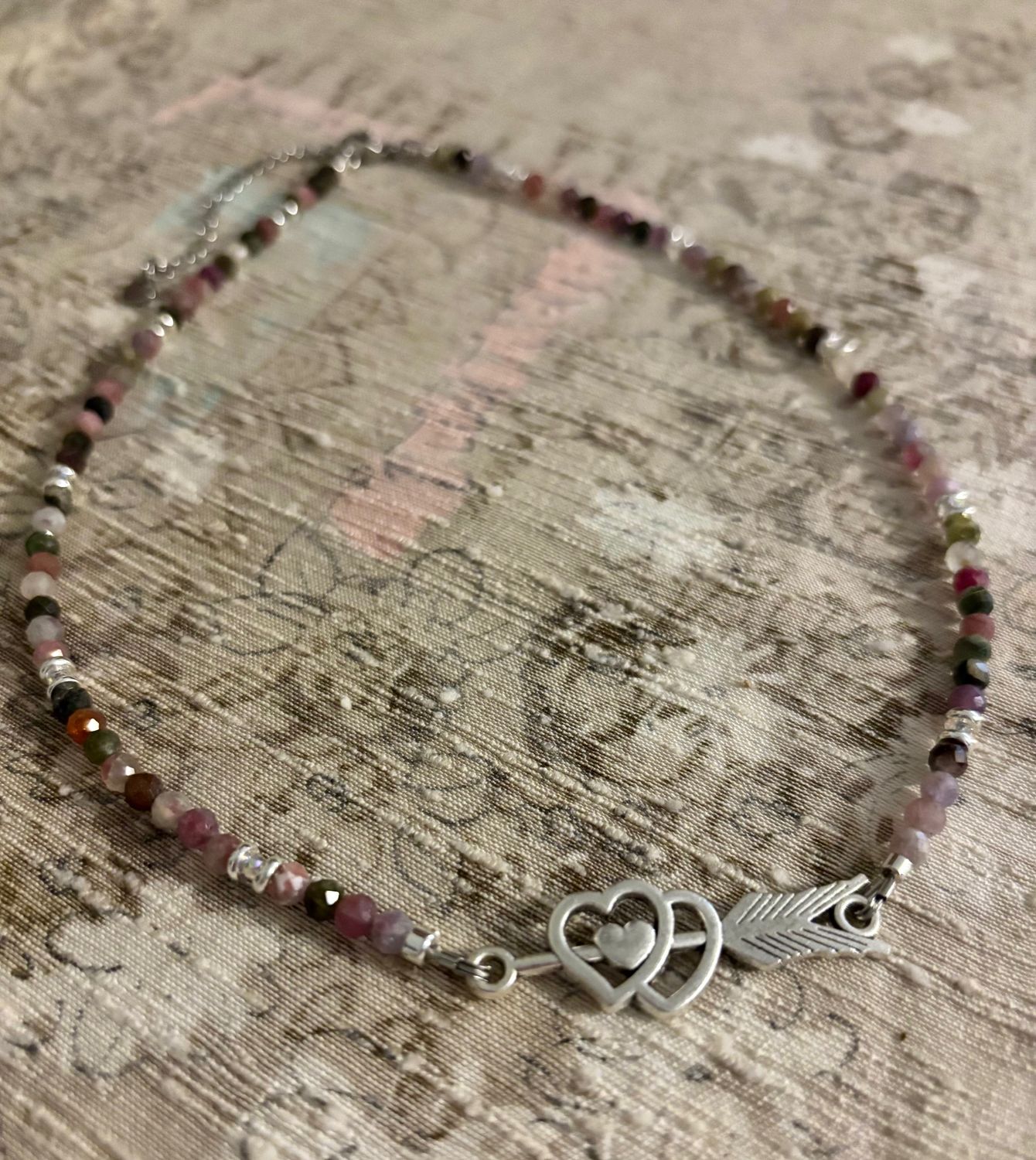 Heartstring Necklace | Watermelon Tourmaline