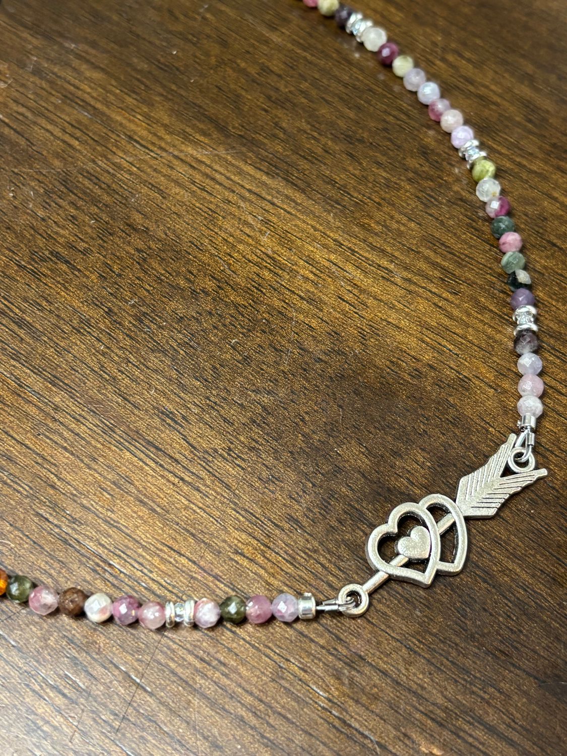 Heartstring Necklace | Watermelon Tourmaline