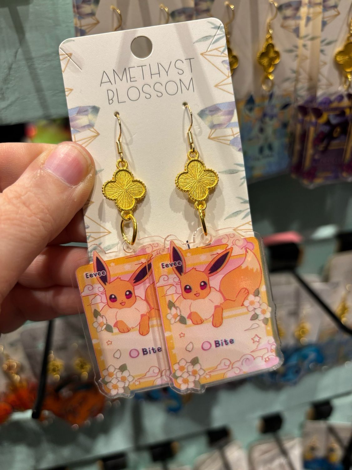 Card Style Elemental Evolutions Earrings : Fox