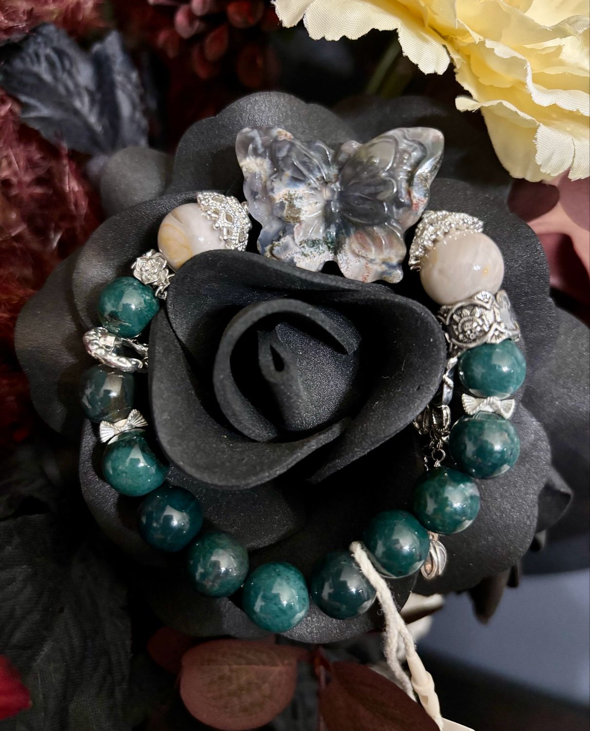 Emerald Tide Butterfly Bracelet