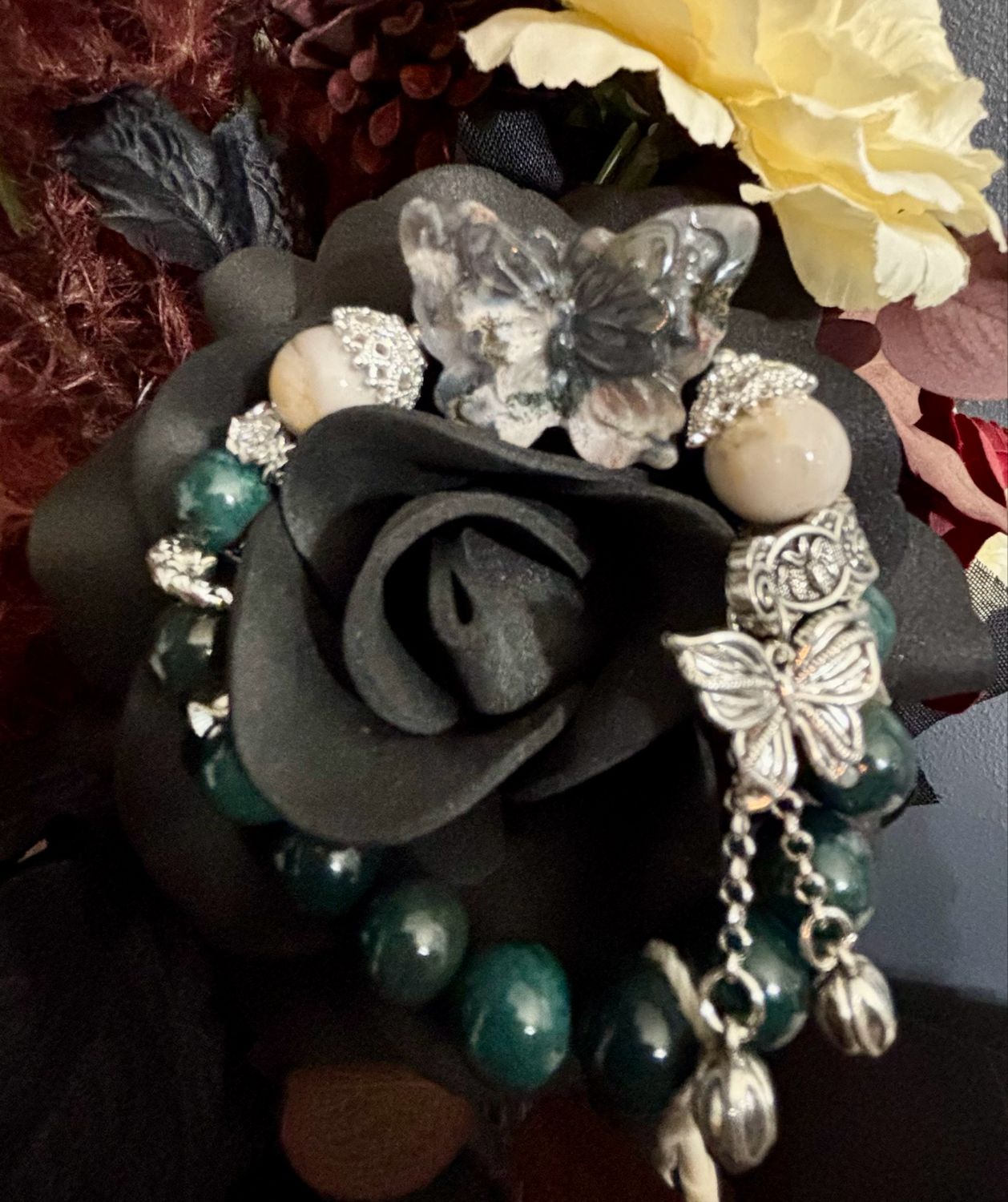 Emerald Tide Butterfly Bracelet