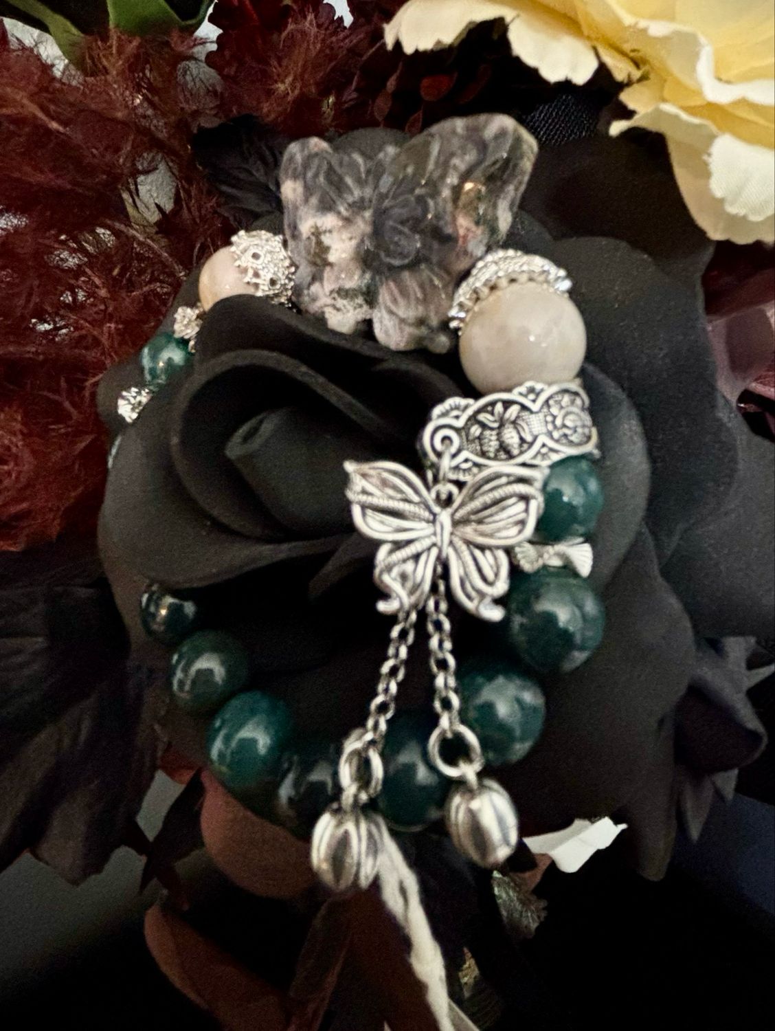 Emerald Tide Butterfly Bracelet