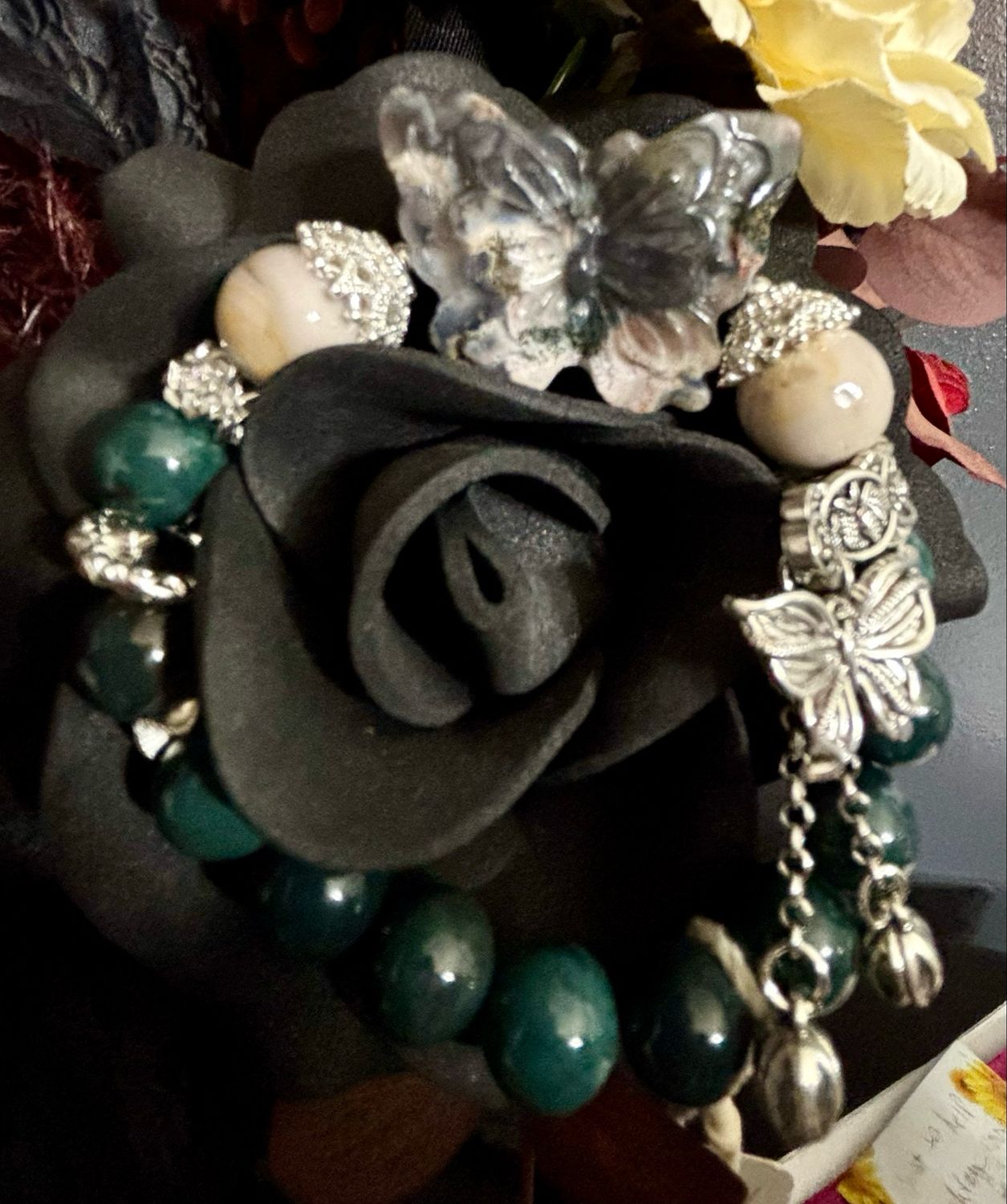Emerald Tide Butterfly Bracelet