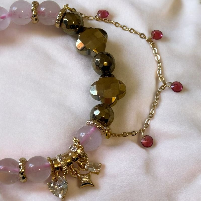 Rose Petals &amp; Pyrite