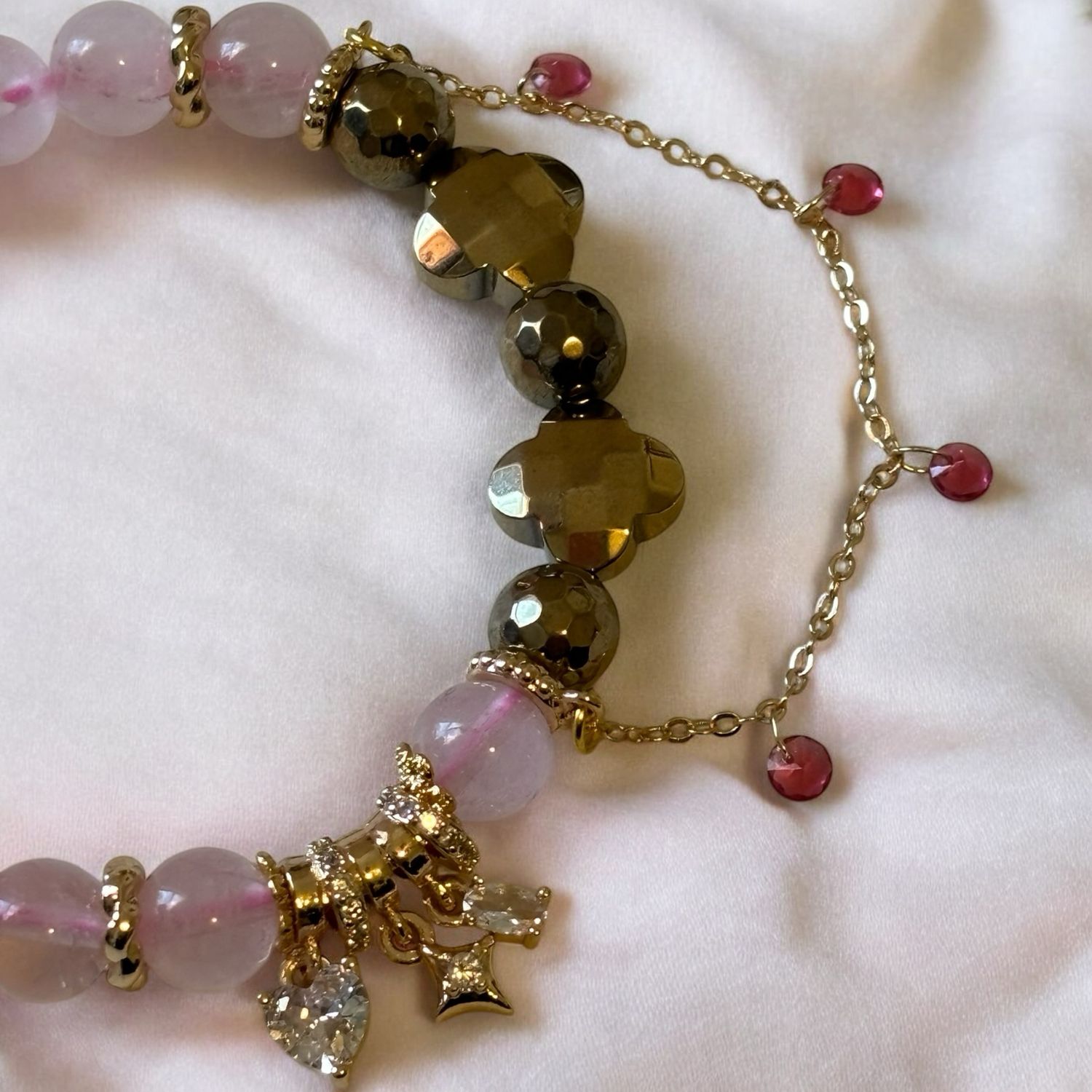 Rose Petals &amp; Pyrite