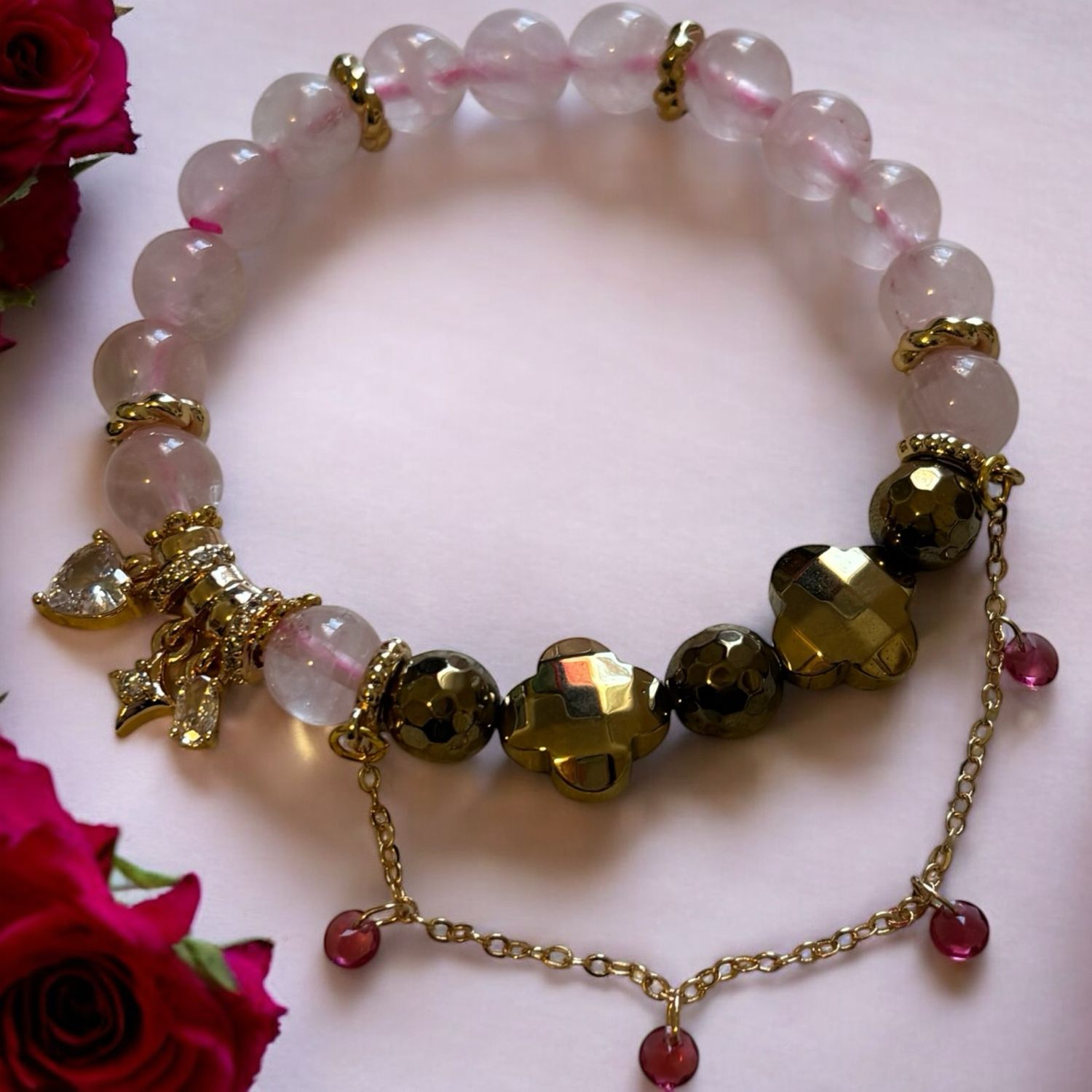 Rose Petals &amp; Pyrite
