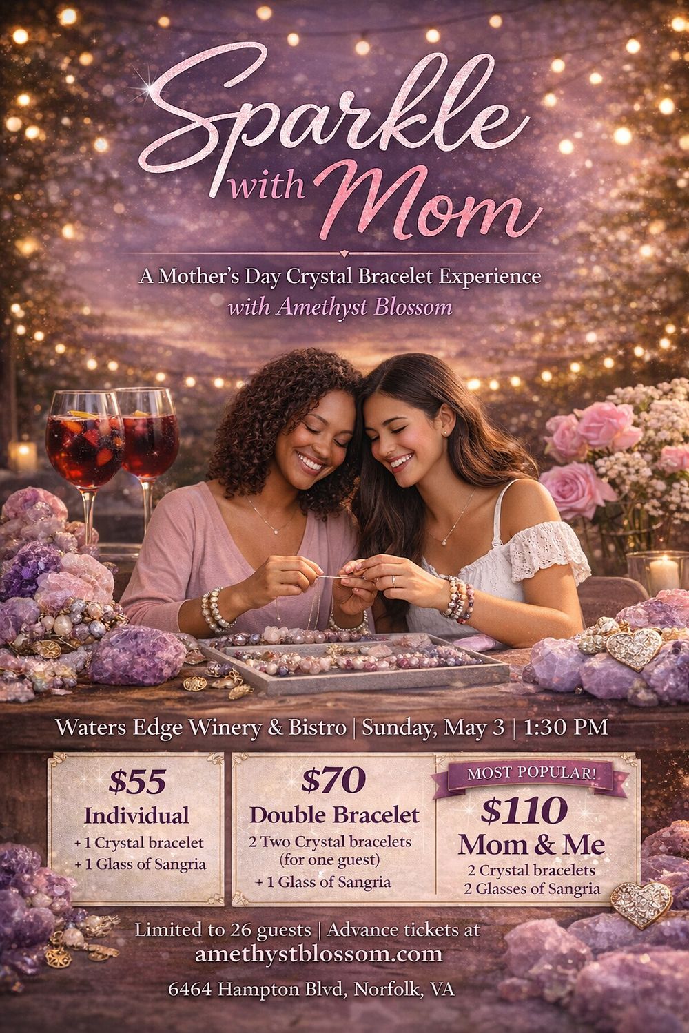 Sparkle with Mom : A Mother’s Day Crystal Bracelet Experience (May 3)