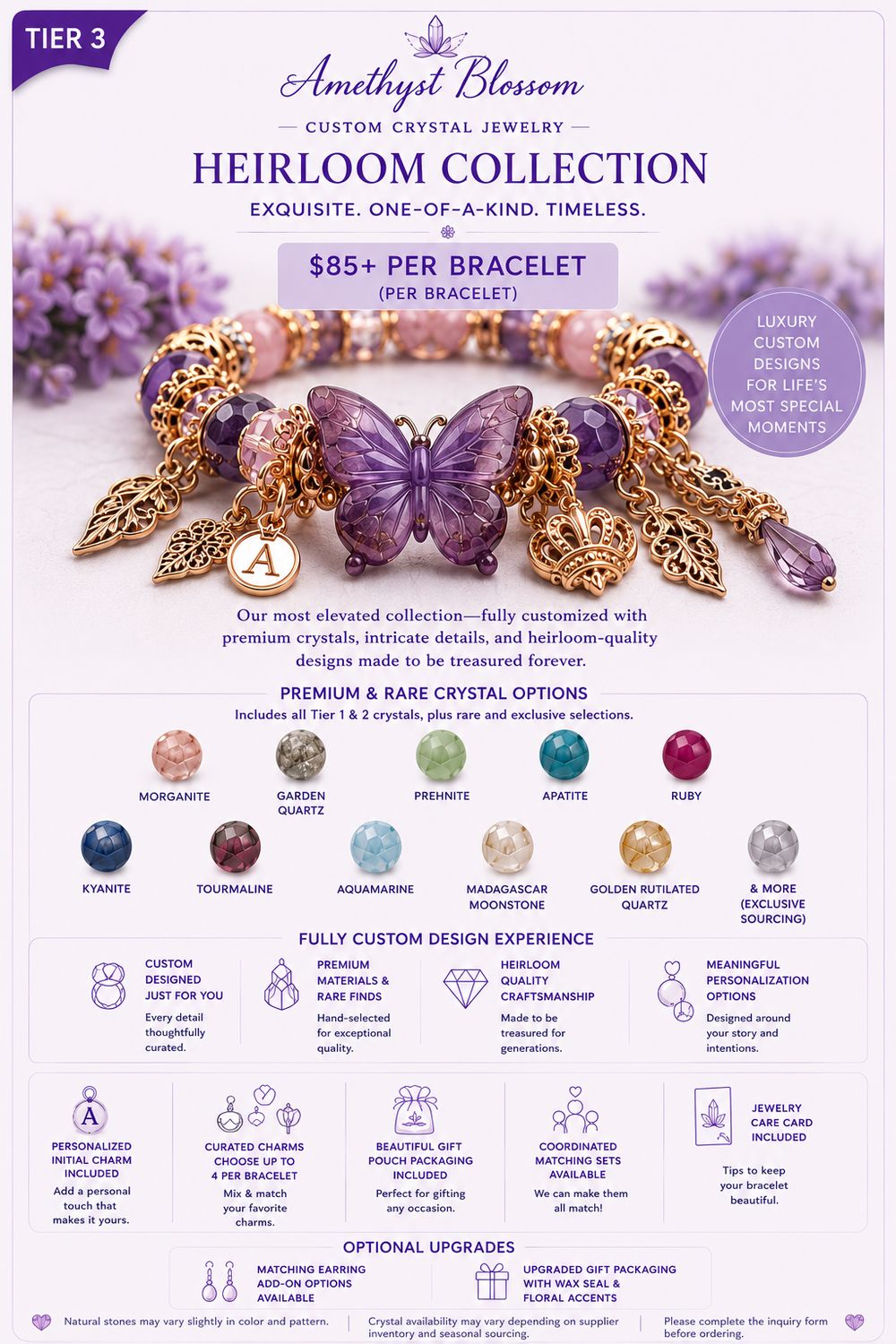 👑 Heirloom Collection Bracelet - Custom Projects Starting at $85+ ✨
