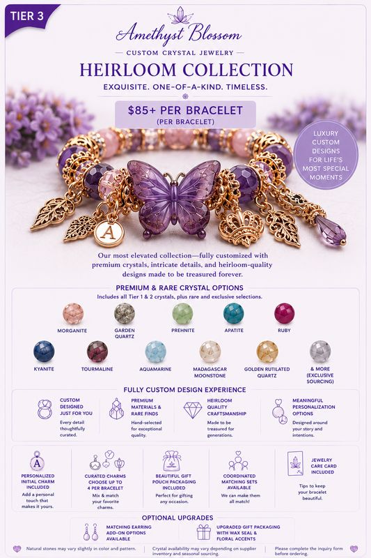 👑 Heirloom Collection Bracelet - Custom Projects Starting at $85+ ✨
