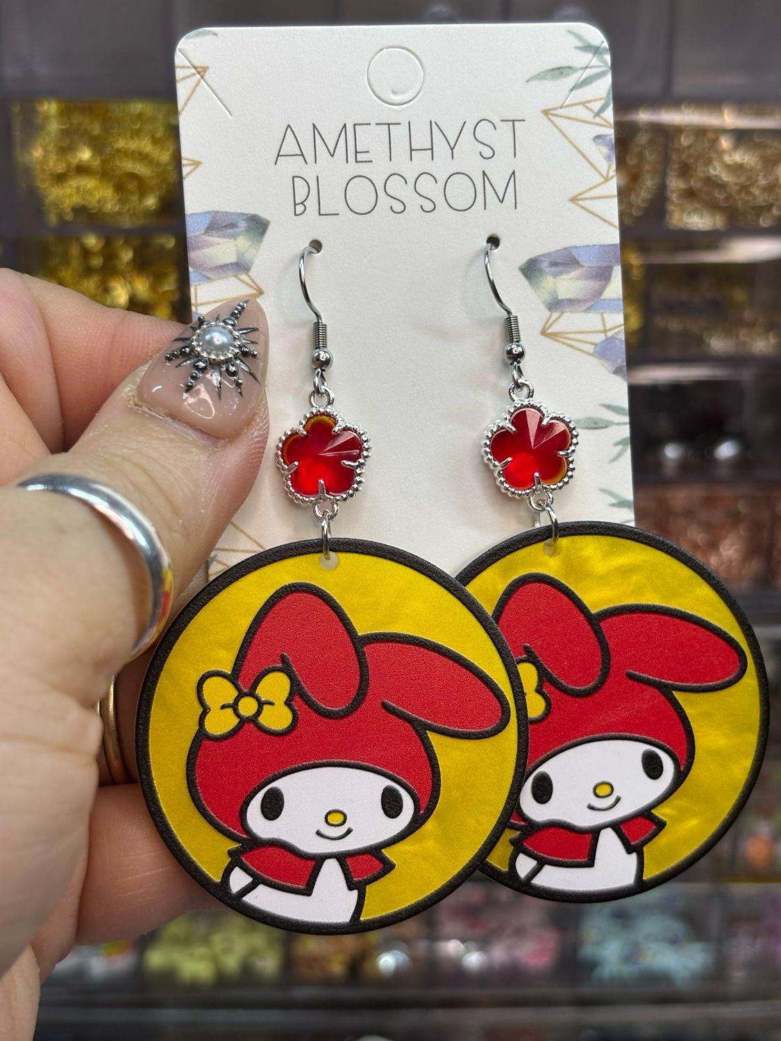 My Melody Sunshine Crystal Earrings