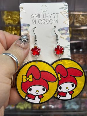 My Melody Sunshine Crystal Earrings