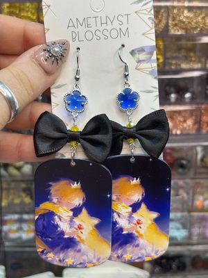 The Little Prince &amp; Fox Starlight Bow Earrings