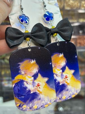 The Little Prince &amp; Fox Starlight Bow Earrings