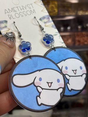 Cinnamoroll Clear Blue Skies Crystal Earrings