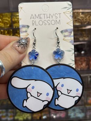 Cinnamoroll Clear Blue Skies Crystal Earrings
