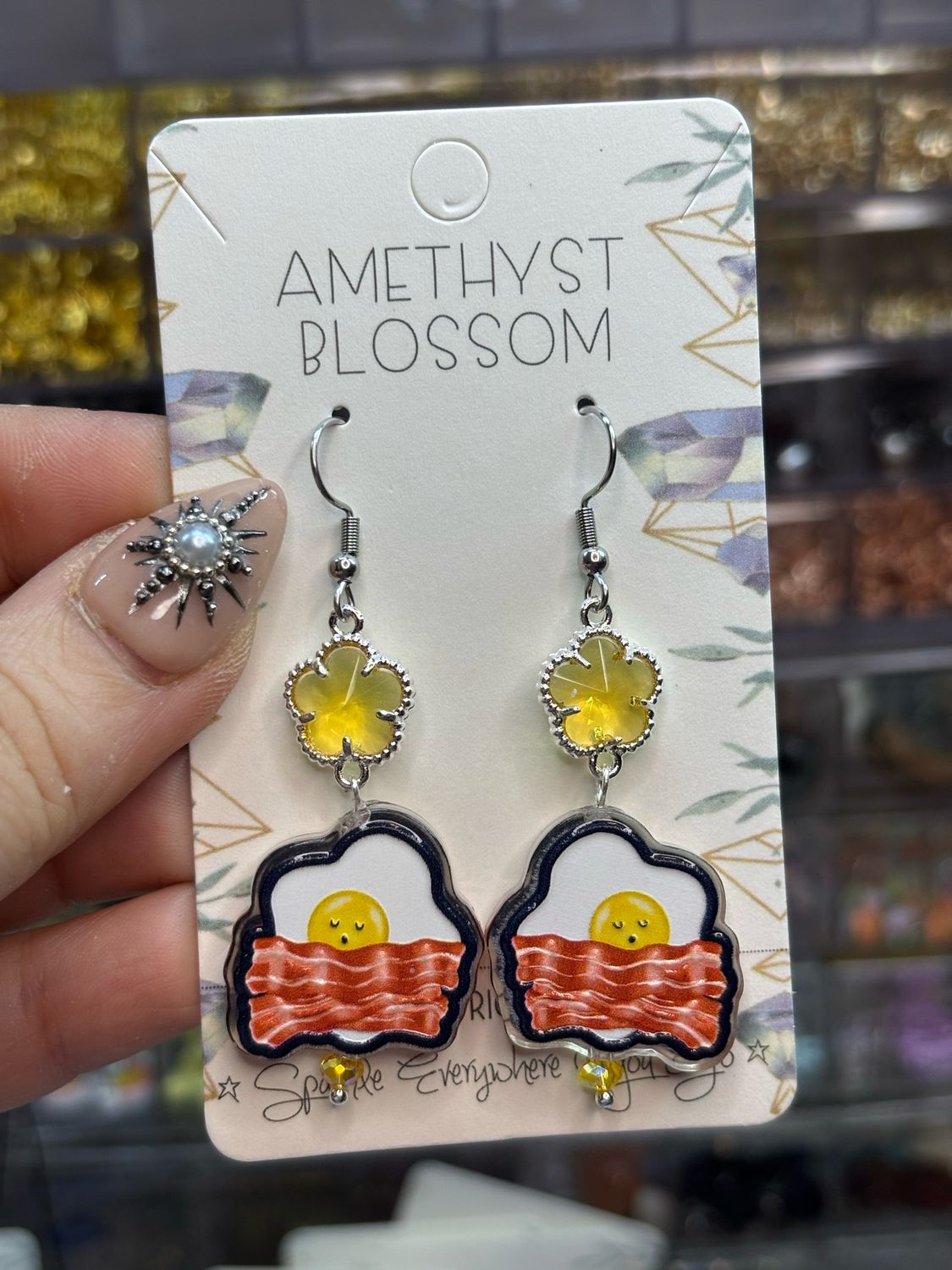 Do Not Disturb Bacon &amp; Eggs Earrings