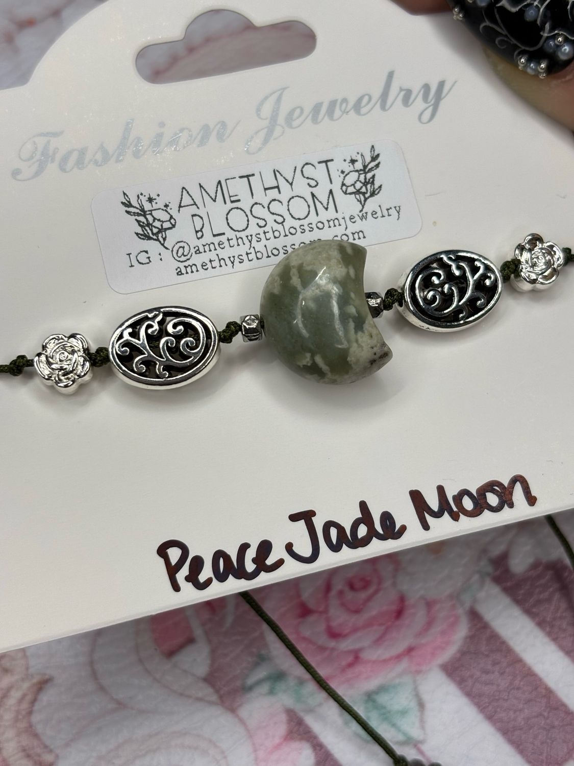 Peace Jade Moon Bracelet