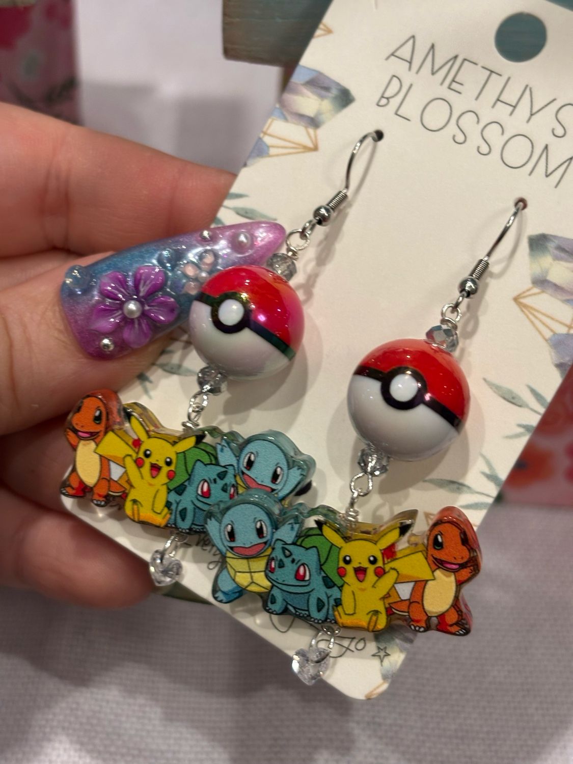 Pokemon Inspired Starter Earrings Kanto Starter Earrings