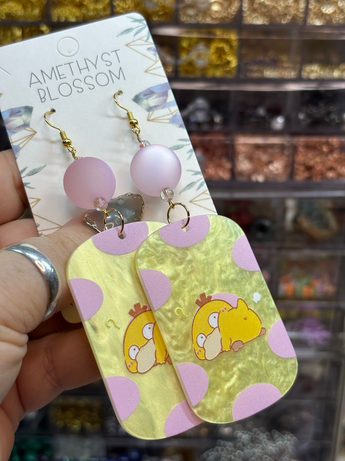 Psyduck Cat Eye &amp; Umbreon Earrings For Jasmine