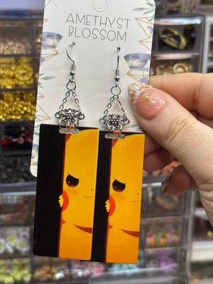 No Nonsense Electric Mouse Long Earrings